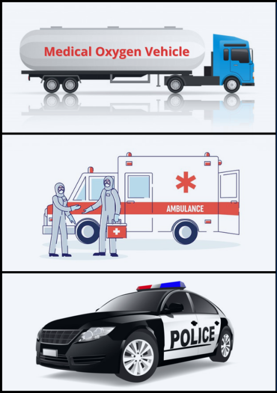 Oxygen vehicle & Emergency Transport